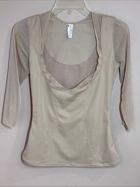Flexees Neutral Beige Lightweight Shapewear, Med